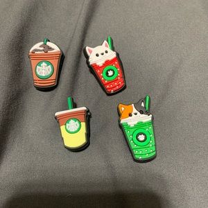 4 pc starbucks jibbitz